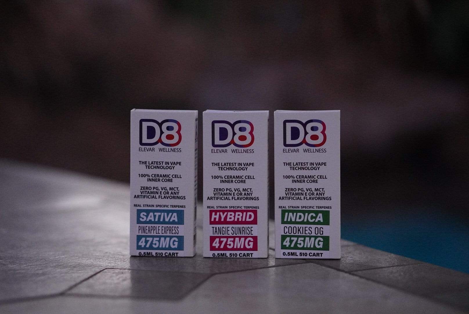 Fenix CBD, Elevar Wellness Delta 8 (D8) Cartridges in Indica, Hybrid and Sativa in Los Angeles, CA; ships nationally